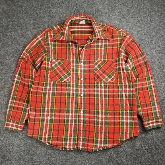 jcpenney | Shirts | Vintage 7s Big Mac Flannel Shirt Mens Large Jc